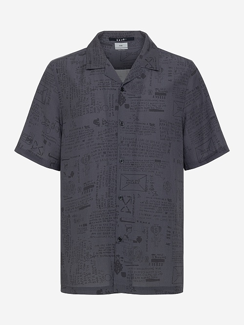 Рубашка муж Ksubi MPS25SH020 BLACK - 0